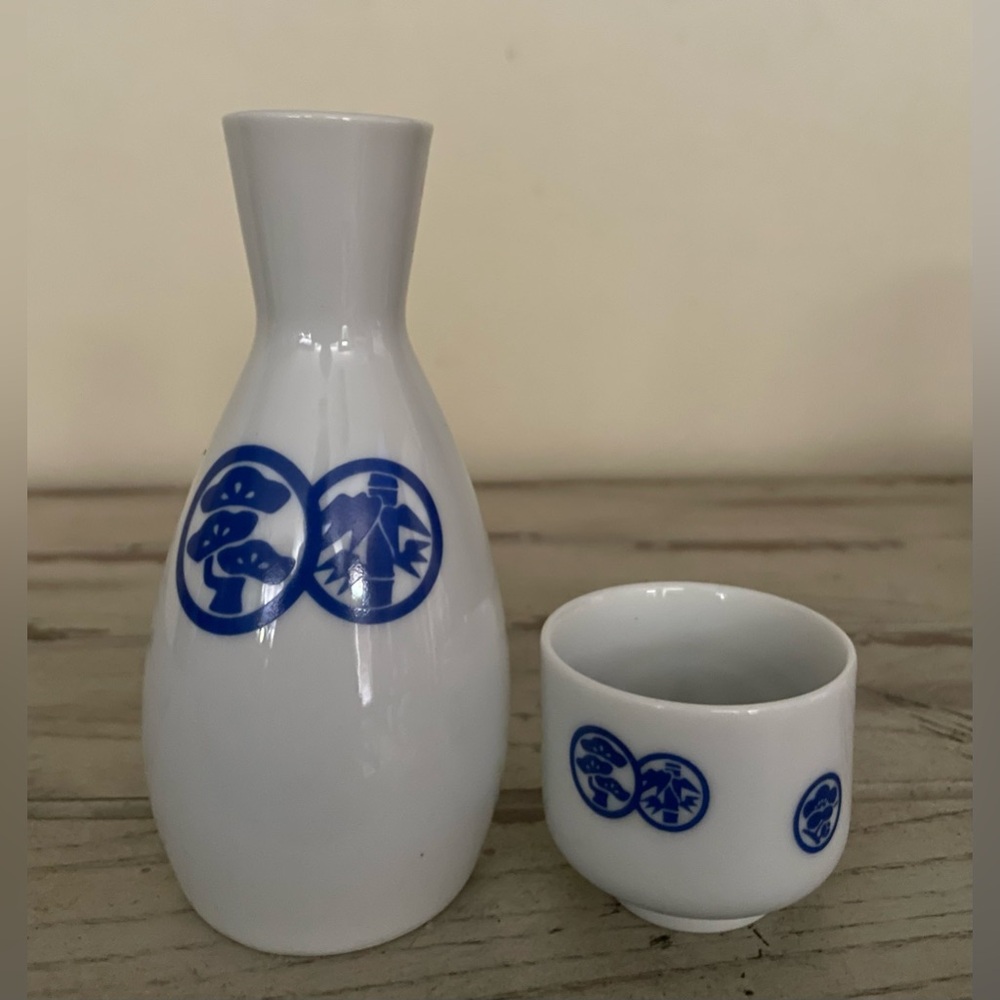 Japanese Sake Set  / Sho Chiku Bai Sake Set